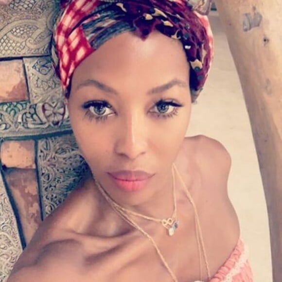 Naomi Campbell au Kenya en 2018, selfie partagé sur Instagram