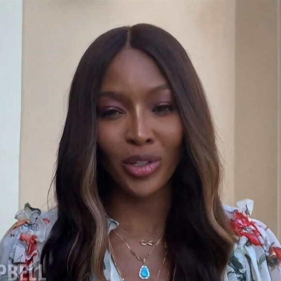 Naomi Campbell parle du vaccin contre le Coronavirus (Covid-19) lors du concert évènement "Global Goal: Unite for Our Future" le 27 juin 2020