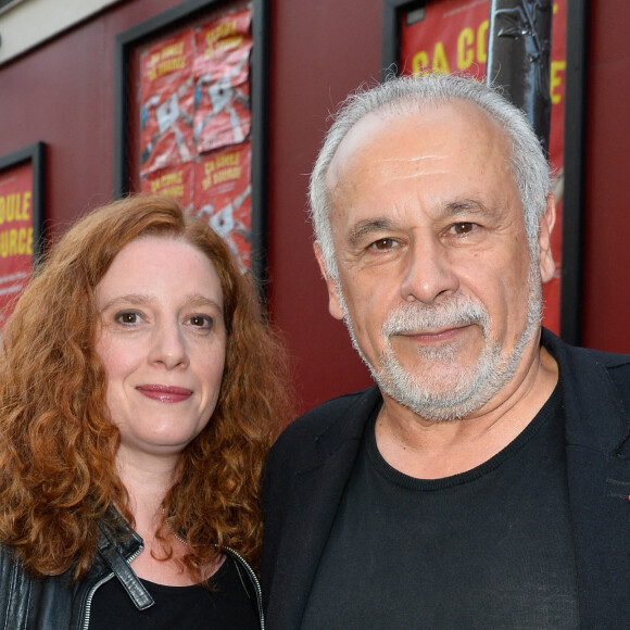 Francis Perrin et sa femme Gersende - Générale de la pièce "Ça coule de source" écrite par L. M. Colla au théâtre de la Gaîté-Montparnasse à Paris, le 30 mai 2017. © Coadic Guirec/Bestimage