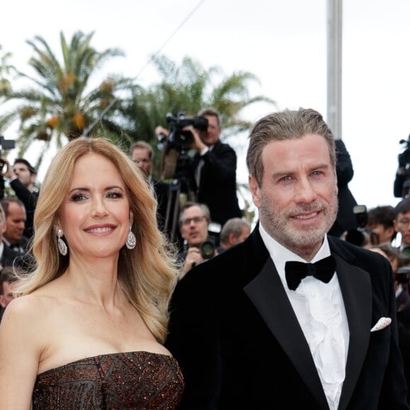 John Travolta et sa femme Kelly Preston - Montée des marches du film "'Solo: A Star Wars Story' " lors du 71e Festival International du Film de Cannes le 15 mai 2018. © Jacovides/Borde/Moreau/Bestimage