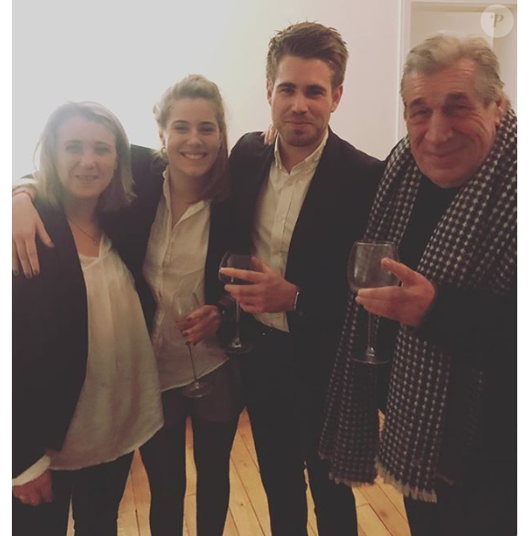 Jean-Pierre Castaldi et ses enfants Giovanni et Paola, nés de son mariage avec Corinne Champeval.