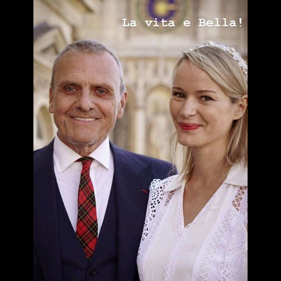 Jean-Charles de Castelbajac s'est marié à Pauline de Drouas à Paris le 21 septembre 2019. La photo est signée son neveau Hubert de Castelbajac.