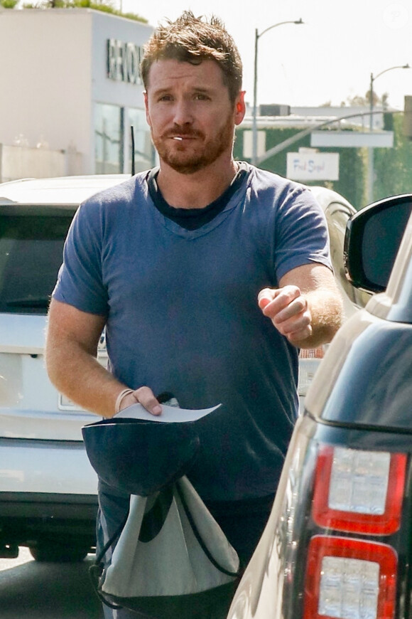 Exclusif - Kevin Connolly à la sortie d'un salon de coiffure à Los Angeles, le 9 juillet 2019.