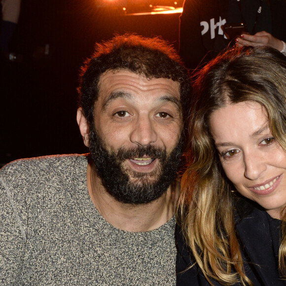 Ramzy Bedia et sa compagne Marion - People au match de boxe "La Conquête" Acte 4 T.Yoka VS C.Leonet au palais des sports de Paris le 7 avril 2018 (Victoire de T.Yoka au 5 ème round) © Pierre Perusseau / Bestimage
