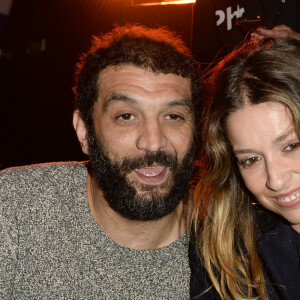 Ramzy Bedia et sa compagne Marion - People au match de boxe "La Conquête" Acte 4 T.Yoka VS C.Leonet au palais des sports de Paris le 7 avril 2018 (Victoire de T.Yoka au 5 ème round) © Pierre Perusseau / Bestimage