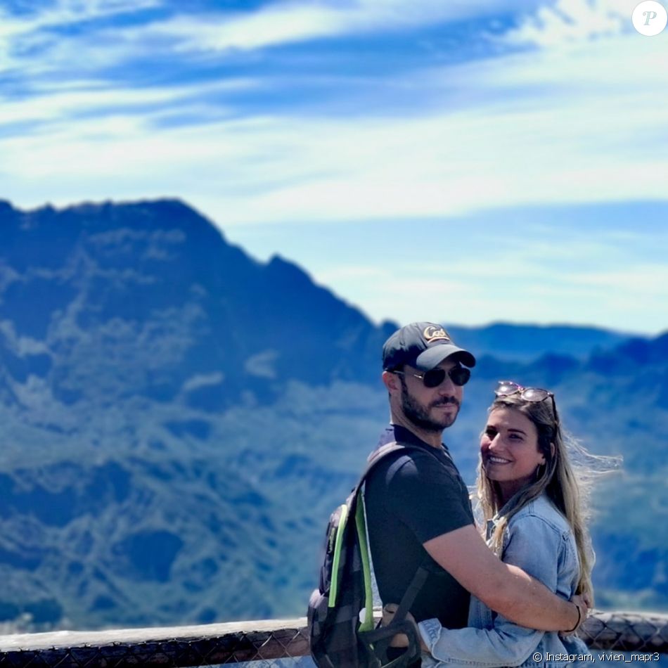 Charline et Vivien en vacances à la Réunion, le 2 décembre 2019