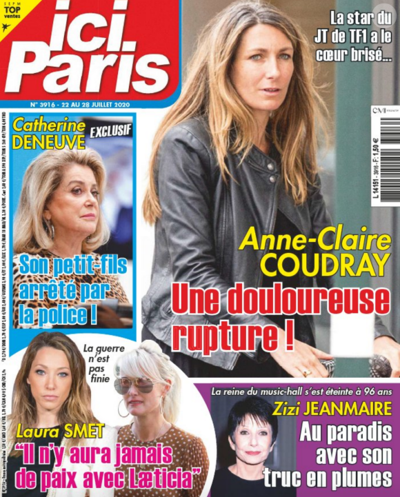 Couverture du nouveau numéro du magazine "Ici Paris" paru le 22 juillet 2020