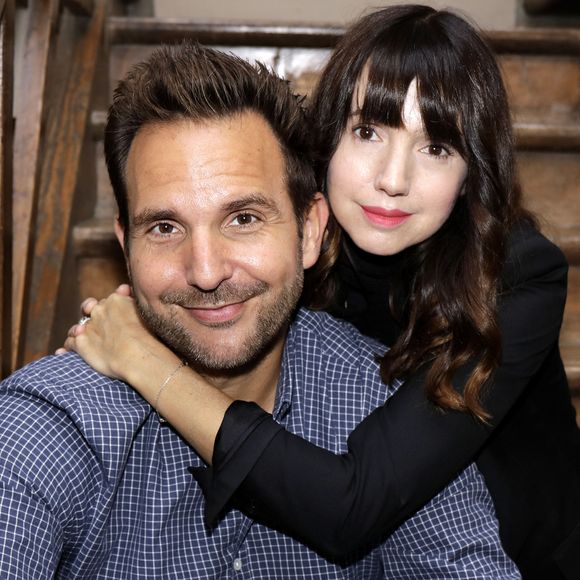 Christophe Michalak et sa femme Delphine McCarty - Sortie du Livre de Christophe Michalak la Patisserie en Famille à Paris le 9 octobre 2019. © Cédric Perrin/Bestimage
