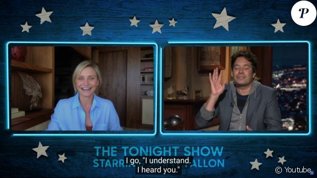 Cameron Diaz dans l'émission "The Tonight Show" avec Jimmy Fallon, le 22 juillet 2020.