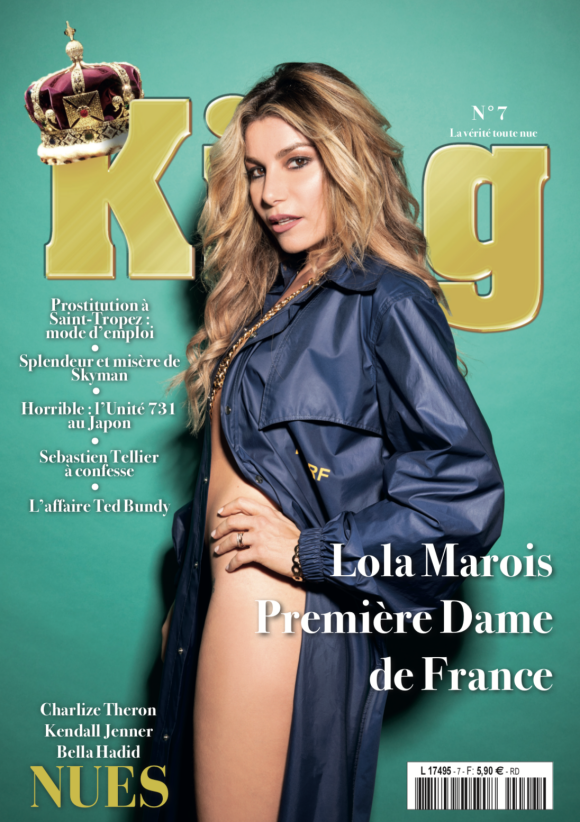 Lola Marois en couverture du magazine "King" paru vendredi 24 juillet 2020