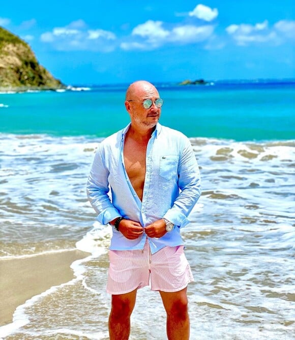 Cauet à la plage, le 21 juillet 2020, photo Instagram