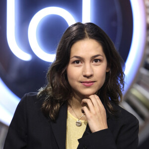 Portrait de Line Papin sur le plateau de l'émission TV "La Grande Librairie" sur France 5 le 7 mai 2019 à Paris.