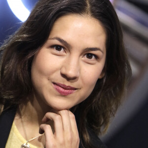 Portrait de Line Papin sur le plateau de l'émission TV "La Grande Librairie" sur France 5, le 7 mai 2019 à Paris.