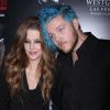 Michael Lockwood, sa femme Lisa Marie Presley et son fils Benjamin Keough - Première du spectacle musical "Elvis The Experience" à Las Vegas. Le 23 avril 2015