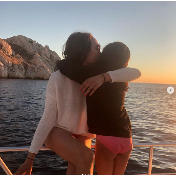 Valérie Bègue et sa fille Jazz en vacances à Marseille. Juillet 2020.