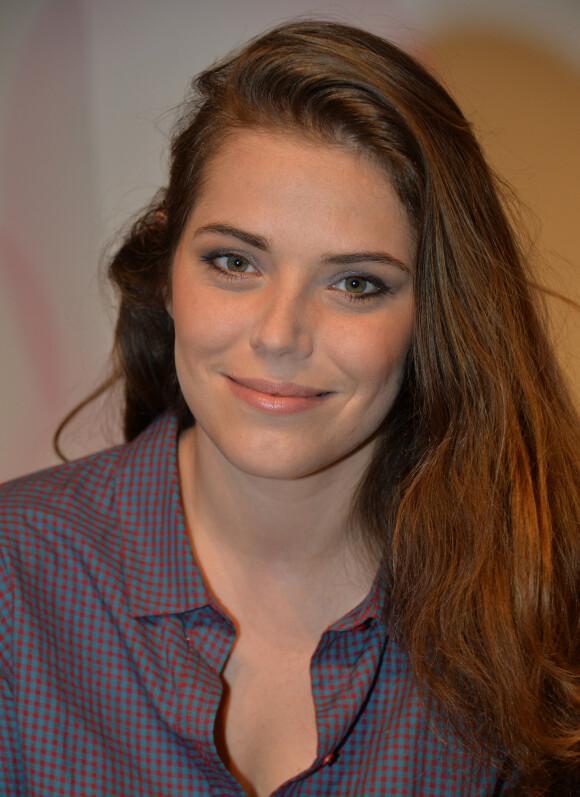 Emma Daumas - Election du Bébé Cadum 2014 à l'Elysée Biarritz à Paris le 29 janvier 2014.
