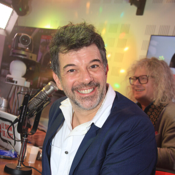 Exclusif - Stéphane Plaza lors de l'émission "Le Show de Luxe" sur la Radio Voltage à Paris le 10 avril 2019 © Philippe Baldini / Bestimage