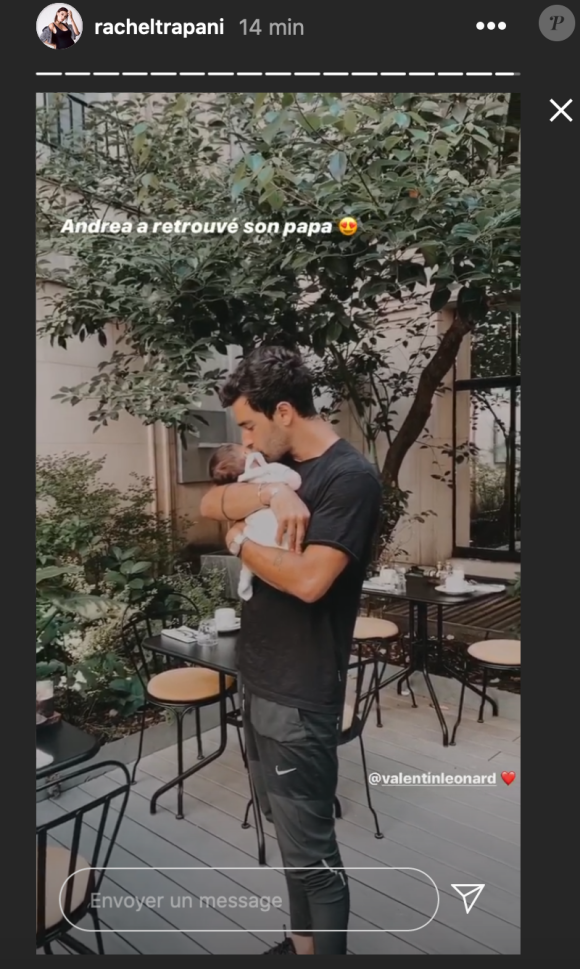 Rachel Legrain-Trapani retrouve son chéri Valentin Léonard à Paris - Instagram, 29 juillet 2020