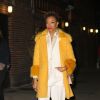 L'actrice Sonequa Martin-Green à la sortie des studios de l'émission "The Late Show with Stephen Colbert" à New York. Le 14 janvier 2019