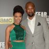 Sonequa Martin-Green et son mari Kenric Green à la première de "Fear The Walking Dead" saison 2 au Cinemark Playa Vista à Los Angeles le 29 mars 2016. © Birdie Thompson/AdMedia via ZUMA Wire / Bestimage