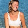 Emilie Picch au naturel et en maillot de bain en Grèce, le 29 juillet 2020