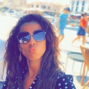 Chimène Badi fait une duck face sur Instagram, le 22 juillet 2020