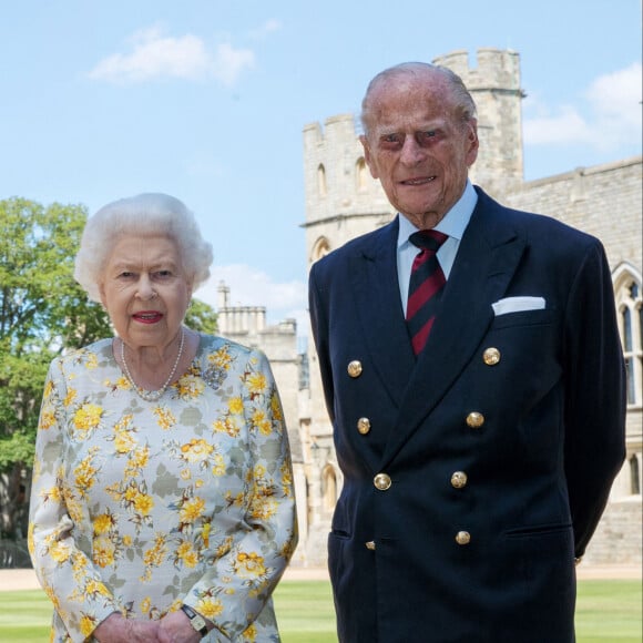 Elizabeth II et son mari le 1er juin 2020. 