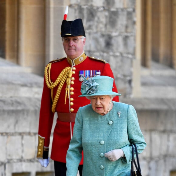 Elizabeth II célèbre son anniversaire à  Windsor, le 13 juin 2020. Photo by Toby Melville/PA Wire/ABACAPRESS.COM