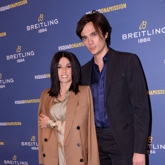 Capucine Anav et son compagnon Alain-Fabien Delon lors de la soirée de réouverture de la boutique "Breitling", située rue de la Paix. Paris, le 3 octobre 2019. © Rachid Bellak/Bestimage