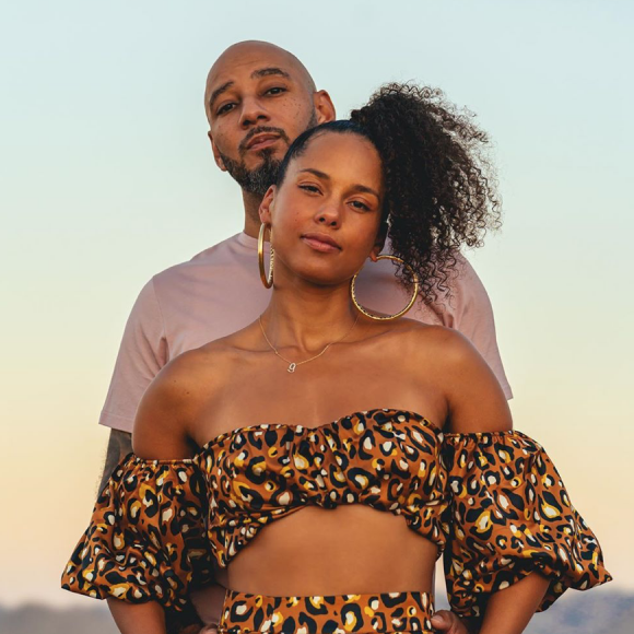 Alicia Keys et Swizz Beatz fêtent leurs 10 ans de mariage. Juillet 2020.