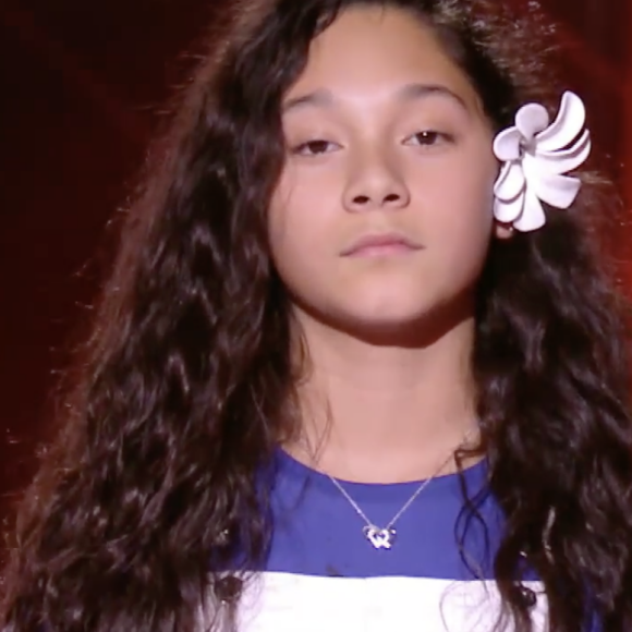 Elaia, candidate de "The Voice Kids" saison 7 dans l'équipe de Patrick Fiori - Émission du samedi 22 août 2020, TF1