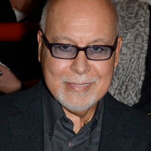 René Angélil et son fils René-Charles au concert de Céline Dion au POPB de Paris, le 29 novembre 2013