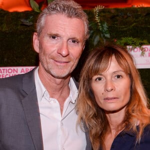 Exclusif - Denis Brogniart et sa femme Hortense Brogniart - Dîner de la Fondation ARC au Pavillon Cambon-Capucines à Paris, le 7 octobre 2019. © Rachid Bellak / Bestimage