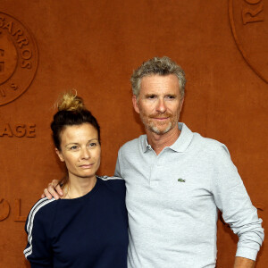 Denis Brogniart et sa femme Hortense au village lors des internationaux de France de tennis de Roland Garros, Jour 3, à Paris le 29 mai 2018. ©Dominique Jacovides / Cyril Moreau / Bestimage