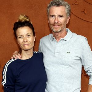 Denis Brogniart et sa femme Hortense au village lors des internationaux de France de tennis de Roland Garros, Jour 3, à Paris le 29 mai 2018. © Dominique Jacovides / Cyril Moreau / Bestimage