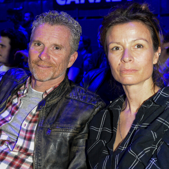 Denis Brogniart et sa femme Hortense - People au match de boxe "La Conquête" Acte 4 T.Yoka VS C.Leonet au palais des sports de Paris le 7 avril 2018 (Victoire de T.Yoka au 5 ème round) © Pierre Perusseau / Bestimage