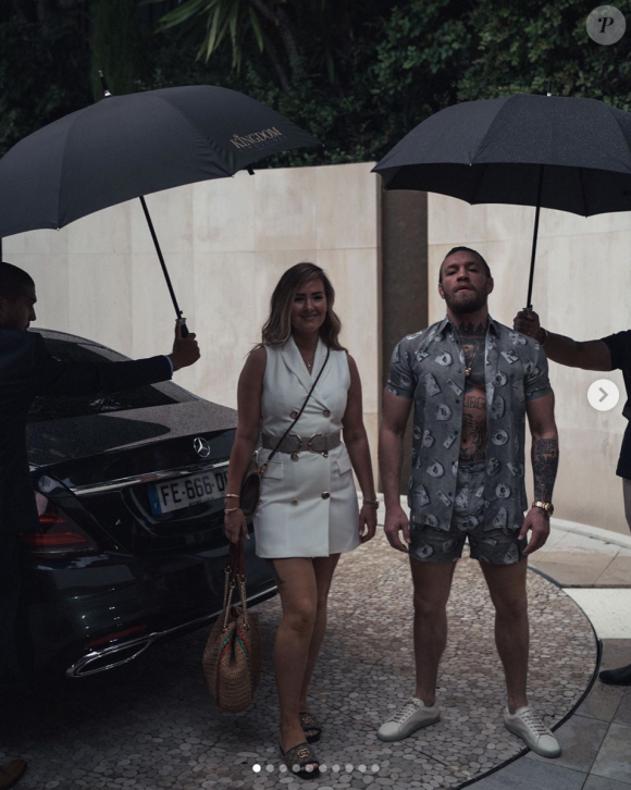 Conor McGregor et sa fiancée Dee Devlin. Juillet 2020.