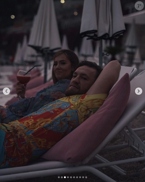 Conor McGregor et sa fiancée Dee Devlin. Juillet 2020.