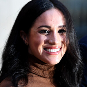 Le prince Harry, duc de Sussex, et Meghan Markle, duchesse de Sussex, en visite à la Canada House à Londres le 7 janvier 2020.