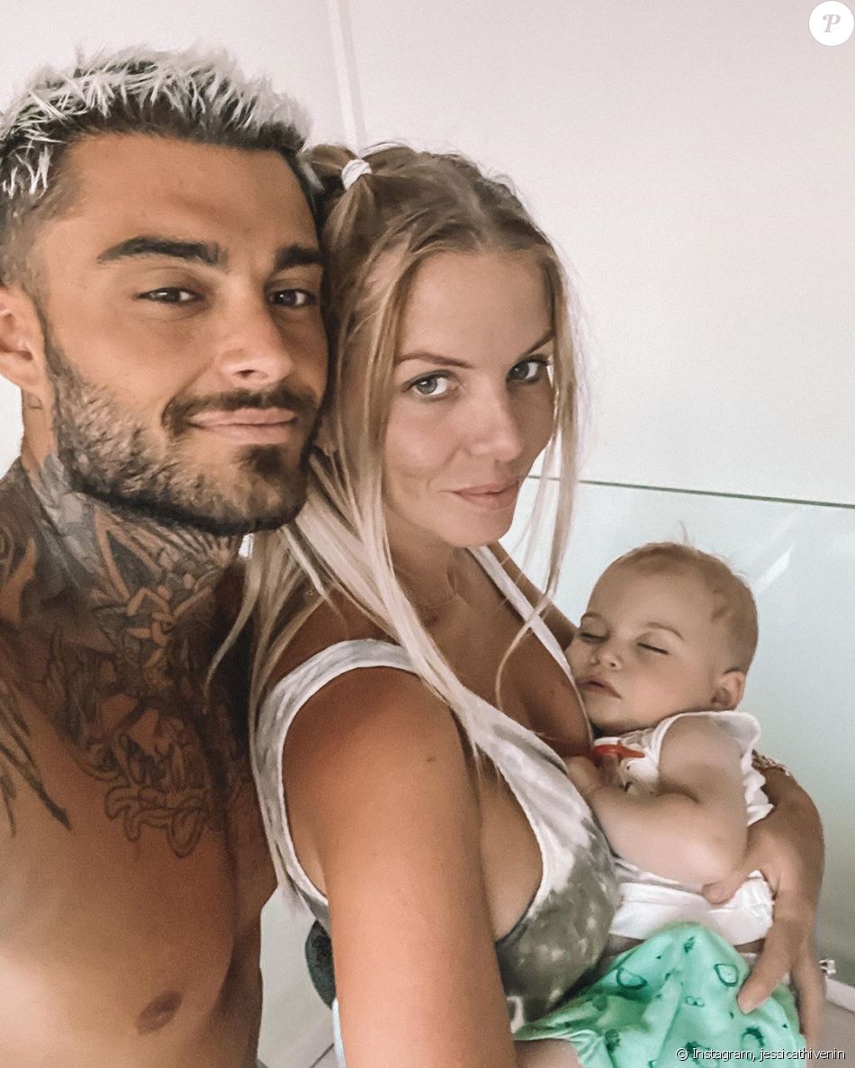 Jessica Thivenin avec Thibault Garcia et leur fils Maylone ...