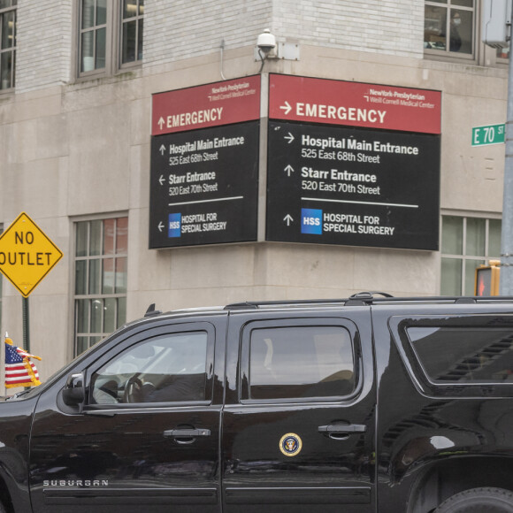 Visite du président Donald Trump à son jeune frère Robert Trump au Presbyterian Hospital à New York. Selon la Maison Blanche, Robert Trump aurait été admis pour maladie grave. Les mesures de protection et de sécurité du président des Etats-Unis ont été déployées. Le 14 août 2020