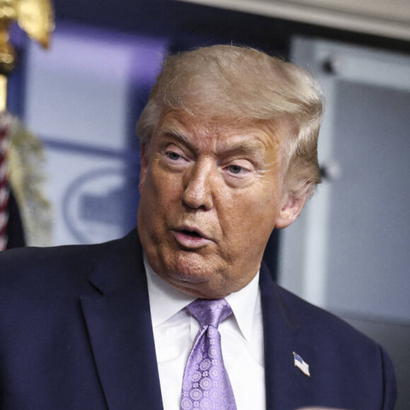 Le président Donald Trump lors d'une conférence de presse à la Maison Blanche à Washington le 14 août 2020. © Imago / Panoramic / Bestimage