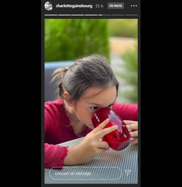 Jo, la fille de Charlotte Gainsbourg et d'Yvan Attal, sur Instagram. Le 17 août 2020.