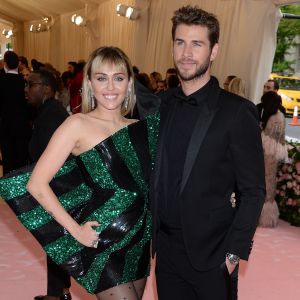 Miley Cyrus et son mari Liam Hemsworth - Arrivées des people à la 71e édition du MET Gala (Met Ball, Costume Institute Benefit) sur le thème "Camp: Notes on Fashion" au Metropolitan Museum of Art à New York, le 6 mai 2019.