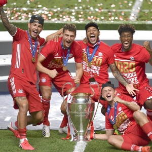 Benjamin Pavard - Le Bayern de Munich remporte la finale de la ligue des Champions UEFA 2020 à Lisbonne en gagnant 1-0 face au PSG (Paris Saint-Germain) le 23 Août 2020.