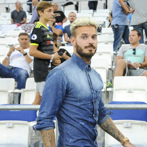 Matt Pokora (M. Pokora) au stade Vélodrome lors du match Olympique de Marseille (OM) à Toulouse Football Club (TFC) à Marseille, le 14 août 2016. © Pierre Pérusseau/Bestimage