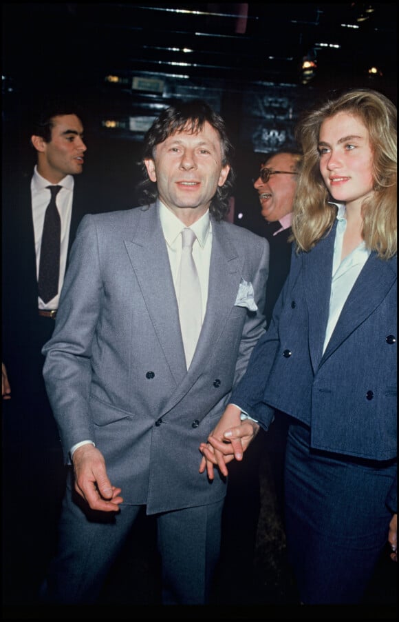 Emmanuelle Seigner et Roman Polanski à Paris en 1986.