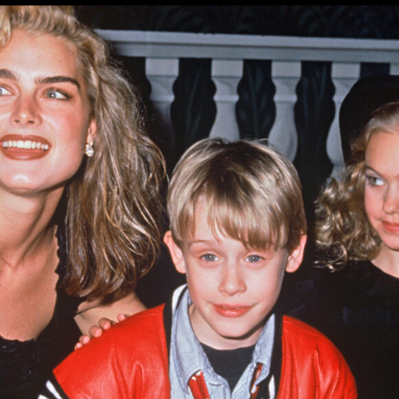 Brooke Shields et Macaulay Culkin en 1991.
