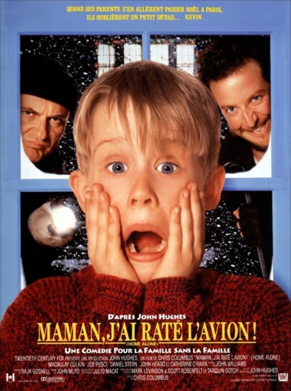 Macaulay Culkin dans le film "Maman, j'ai raté l'avion". 1990.