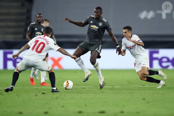 Paul Pogba - Victoire de Séville en demi-finale de la Ligue Europa face à Manchester United. Le 16 août 2020.